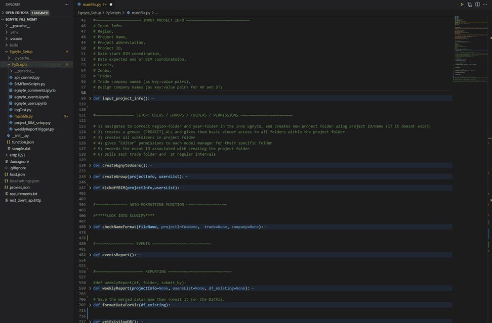 Custom Reporting App for Project Coordination