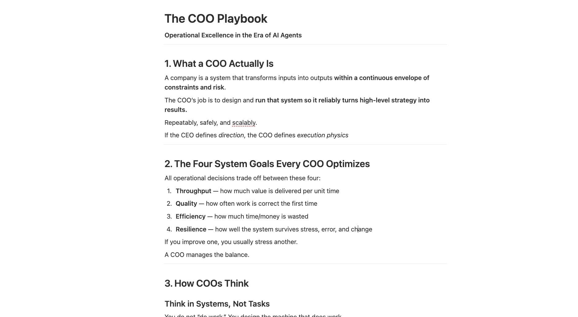 Modern COO Playbook
